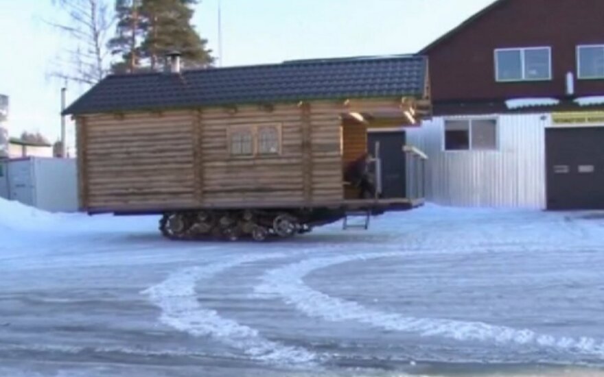 Sauna ant ratų