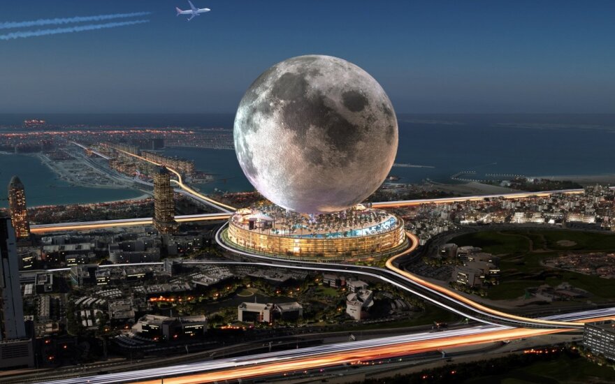 Neįtikėtina: Dubajus statys milžinišką 220 metrų aukščio mėnulio kopiją