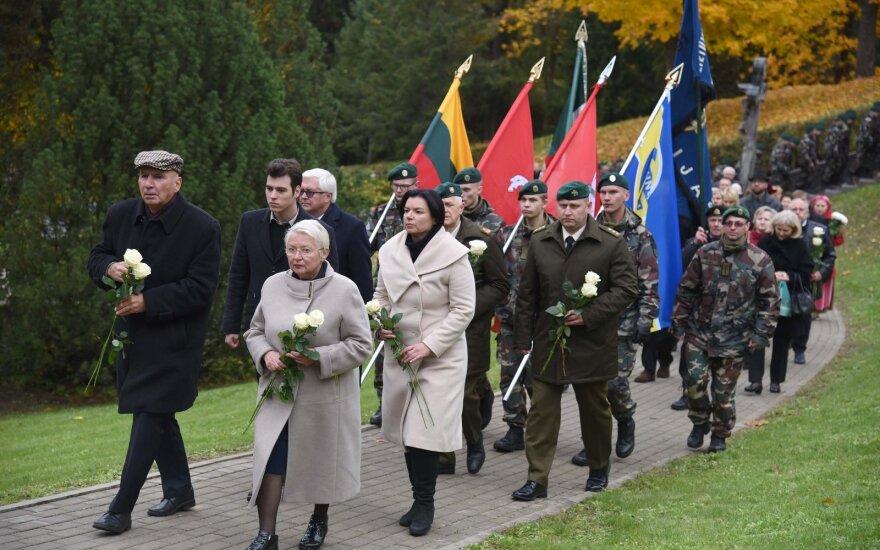 Vilniuje vyko A. Ramanausko-Vanago, kovojusio su sovietine okupacija, laidojimo metinių minėjimas