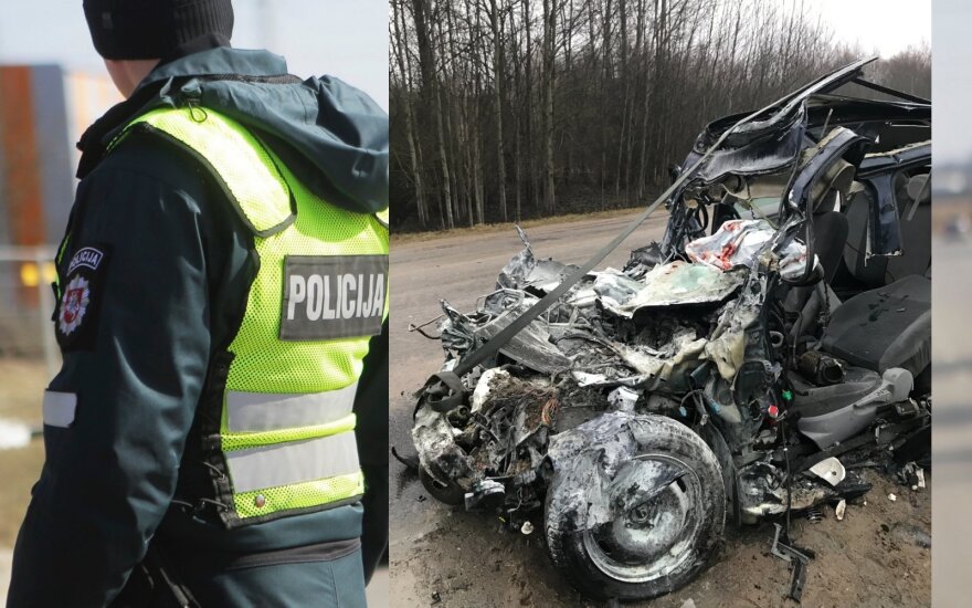 Skaudi avarija Vilniaus r.: iš po sunkvežimiu palindusio automobilio išvaduota moteris mirė ligoninėje