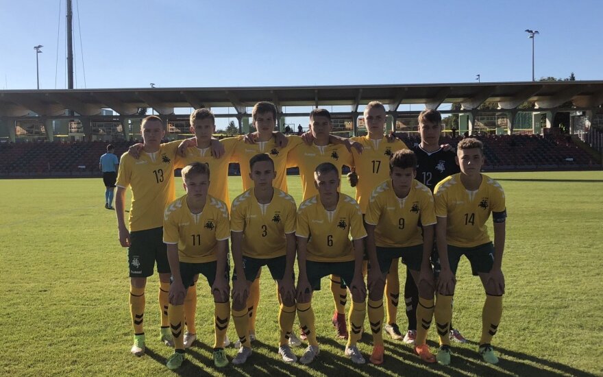 Lietuvos jaunių futbolo rinktinė neprilygo Moldovai