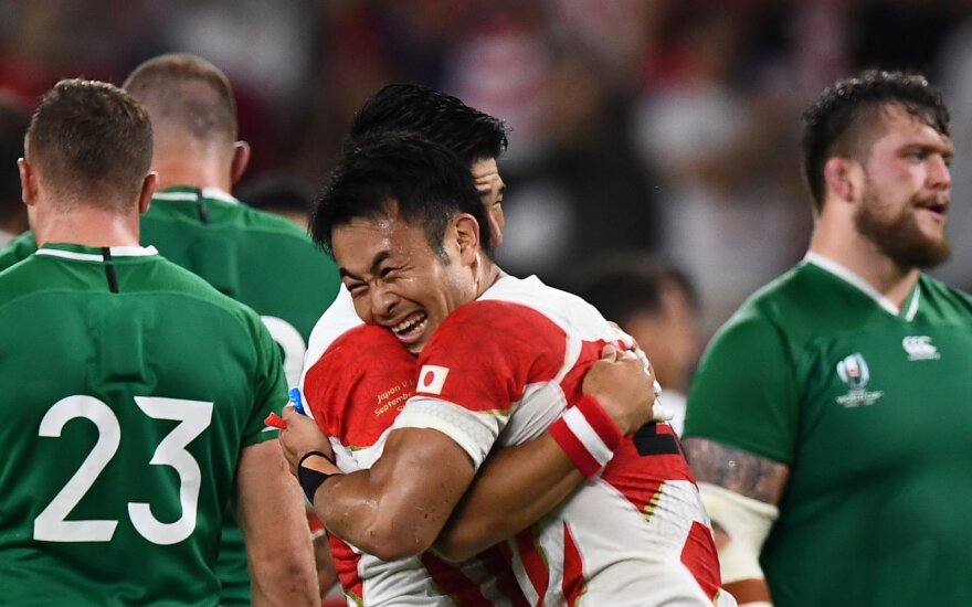 Sensacija pasaulio regbio čempionate: japonai parklupdė Airijos rinktinę