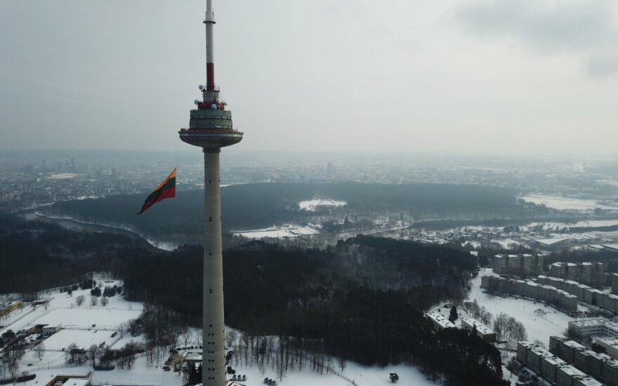 Tricolour raised on the TV Tower