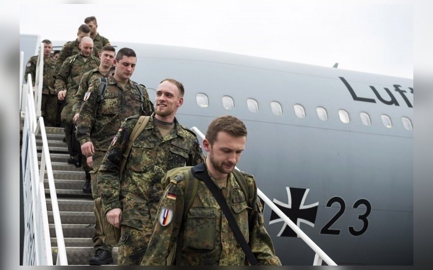 Bundesver troops landing in Lithuania
