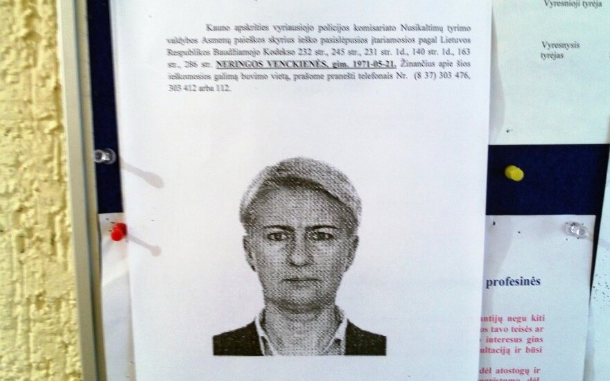 Neringa Venckienė on the wanted list