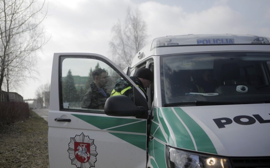 Reidas Kaune: vairuotojų blaivumo patikrinimas po laimėtų „Žalgirio“ rungtynių