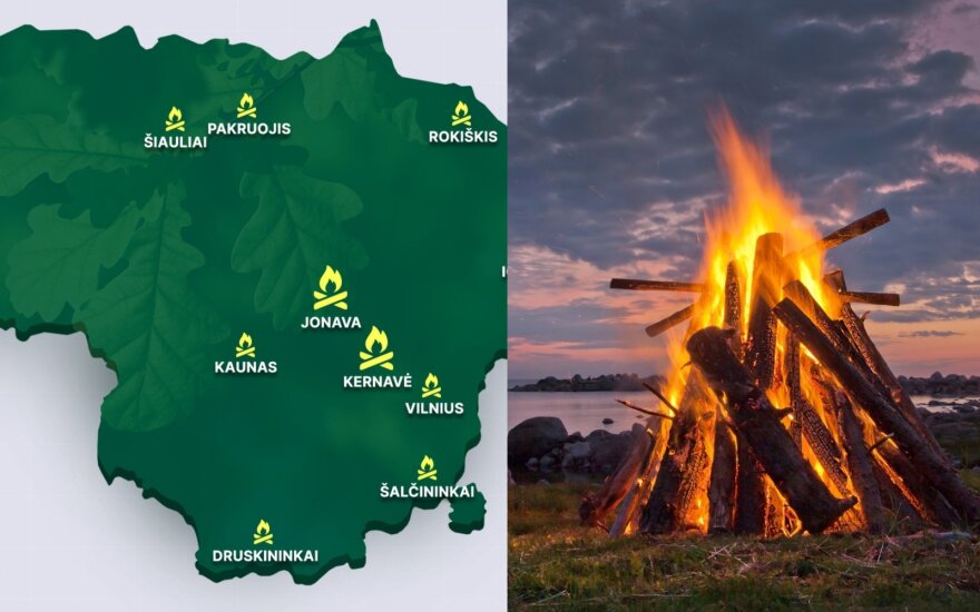 Kur švęsti Jonines? Įspūdingiausių nemokamų renginių Lietuvoje žemėlapis