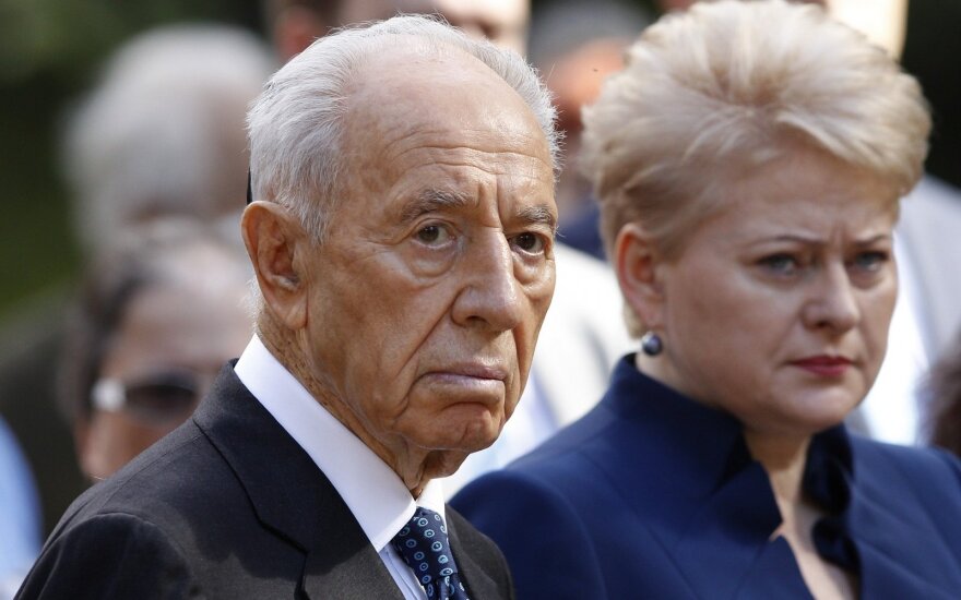 Shimon Peres and Dalia Grybauskaitė