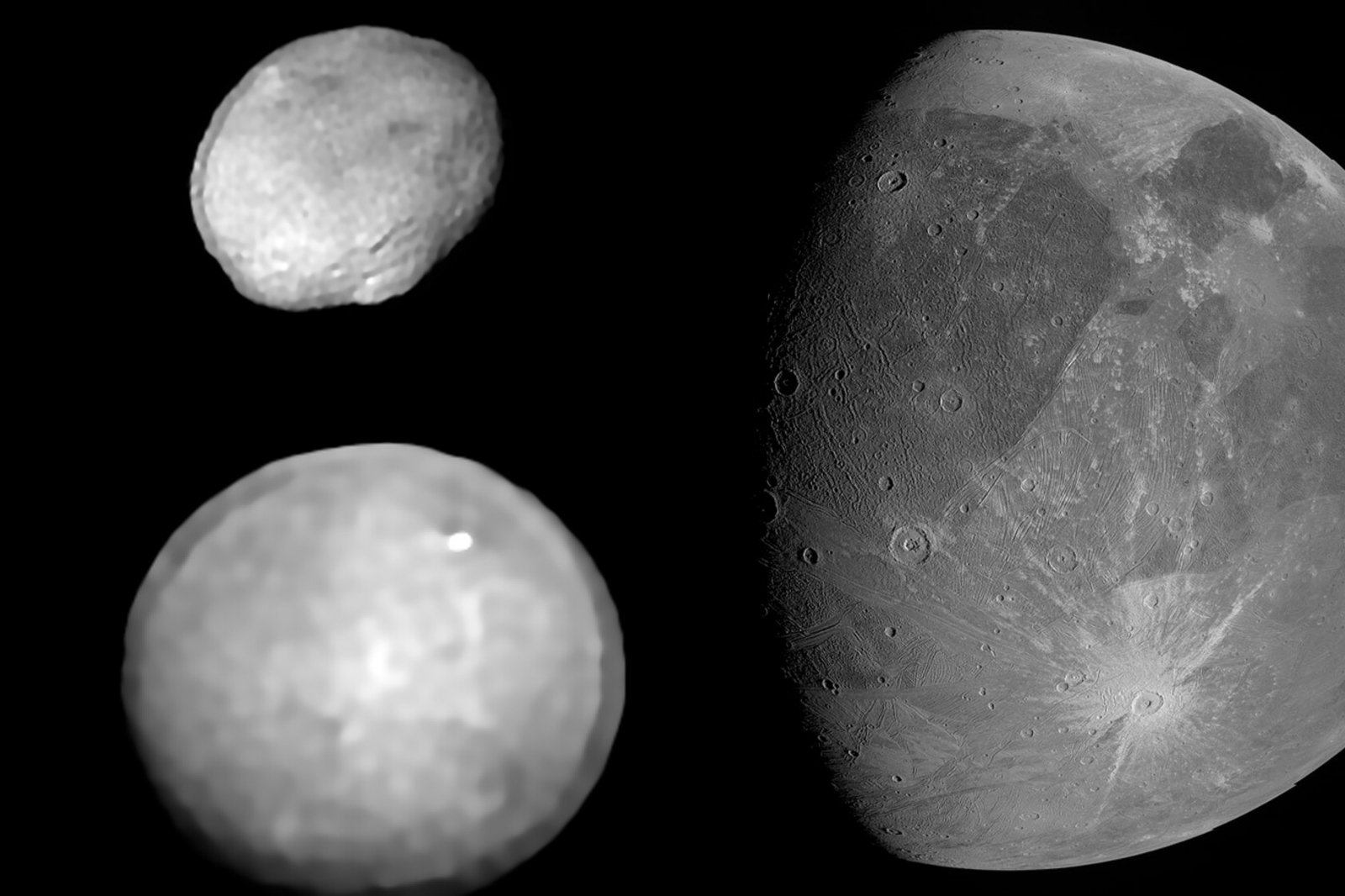 Den største asteroiden som noen gang er kjent, traff den største månen i solsystemet: dens diameter nådde opptil 150 km
