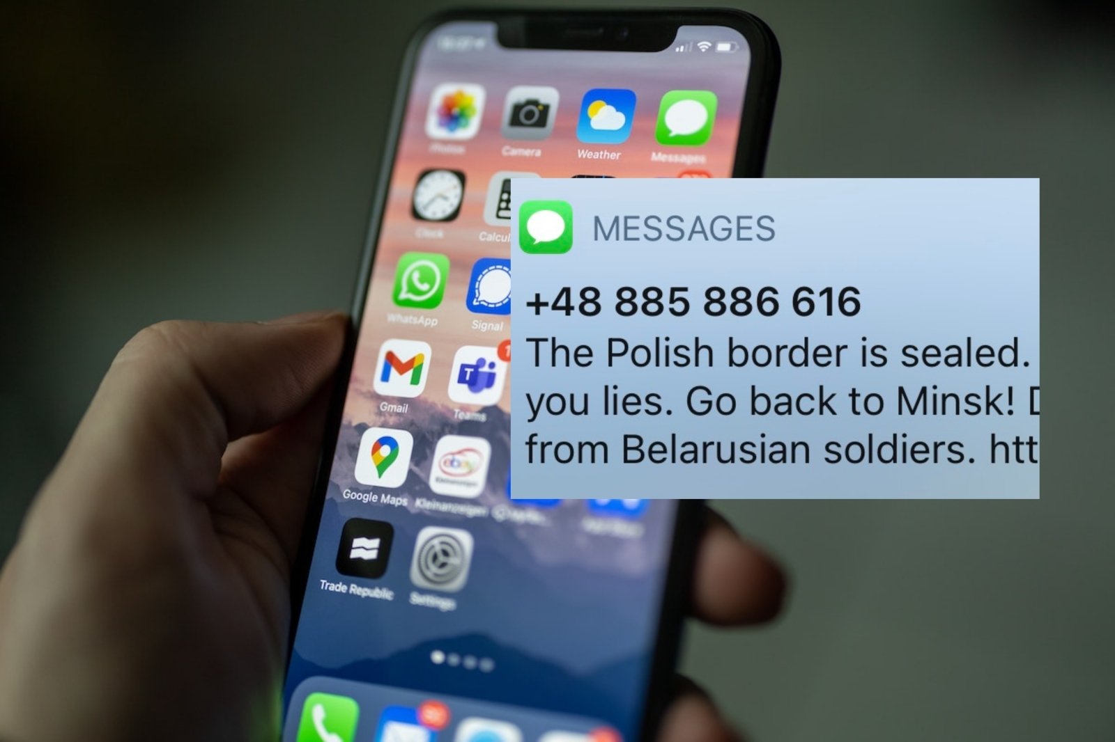 Litwin przekraczający polską granicę otrzymuje niespodziewaną wiadomość: musi wrócić do Mińska