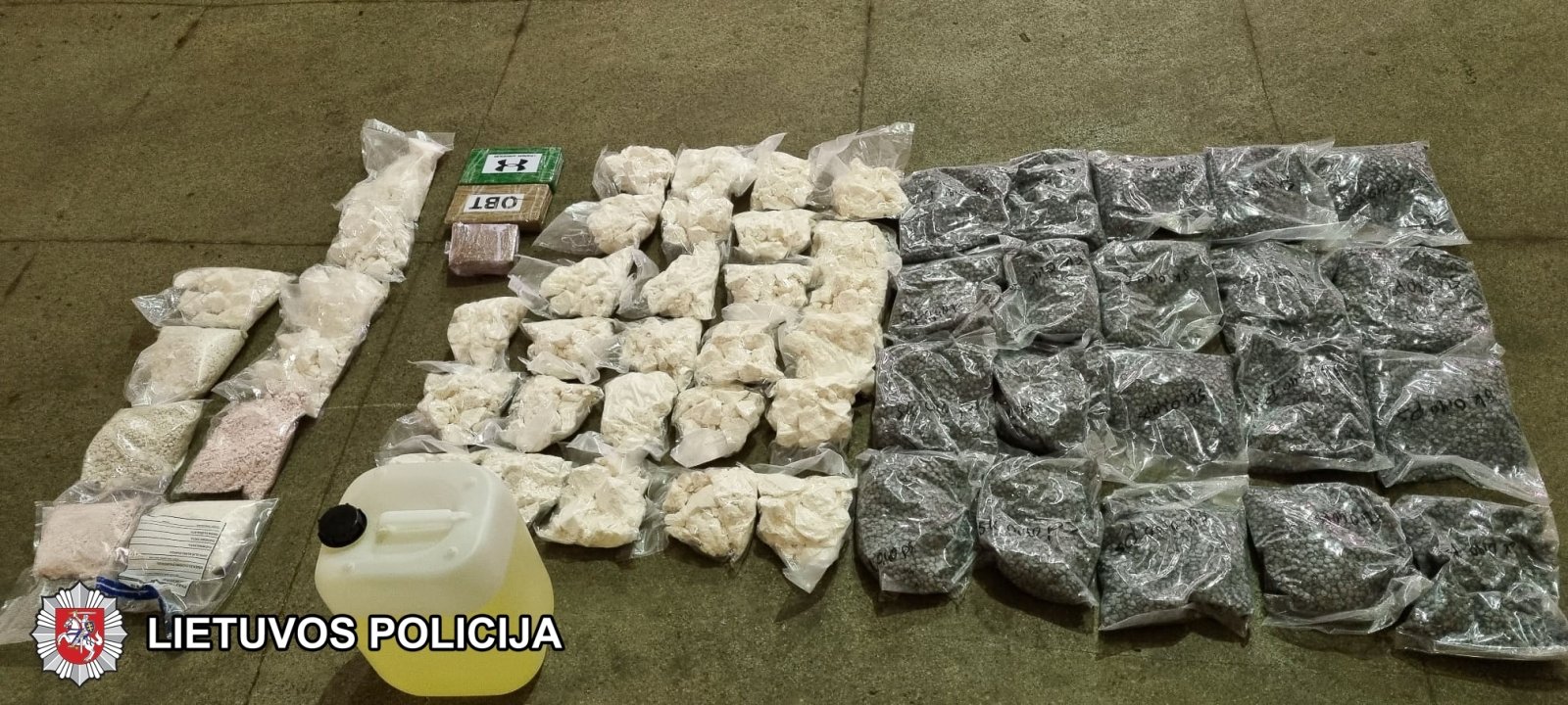 Kriminalistai sulaikė narkotikų kontrabandą, vertinamą daugiau nei milijonu eurų