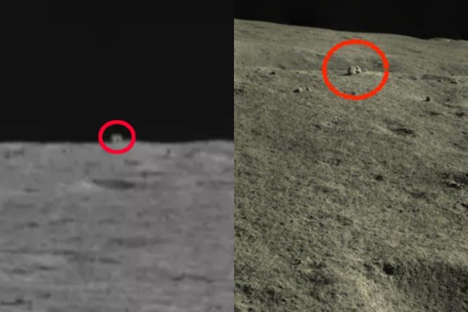 På den usynlige siden av månen blir et kubeformet objekt oppdaget av måneskinn udødeliggjort: vi vet nå hva det er