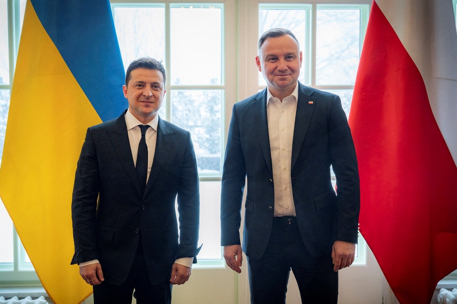Poparcie Polski dla Ukrainy podczas wizyty Zełenskiego